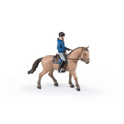 Cavallo da passeggiata e il suo cavaliere Papo