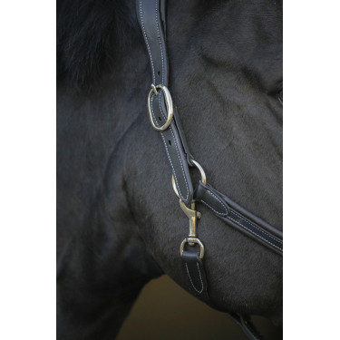 Capezzina in cuoio Pénélope Point Sellier Nero Capezzina in cuoio Pénélope Point Sellier Nero