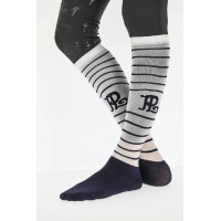 Calzino Pénélope Concorso A righe blu navy / crema Blu marino