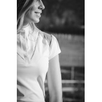 Polo da concorso Pénélope Venezia Bianco / talpa Polo da concorso Pénélope Venezia Bianco / talpa