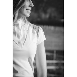 Polo da concorso Pénélope Venezia Bianco / talpa Polo da concorso Pénélope Venezia Bianco / talpa