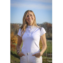 Polo da concorso Pénélope Venezia Bianco / talpa Polo da concorso Pénélope Venezia Bianco / talpa