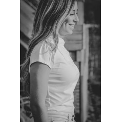 Polo da concorso Pénélope Venezia Bianco / talpa Polo da concorso Pénélope Venezia Bianco / talpa