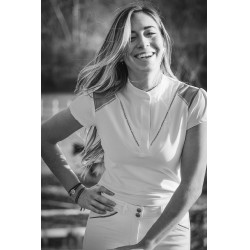 Polo da concorso Pénélope Venezia Bianco / talpa Polo da concorso Pénélope Venezia Bianco / talpa