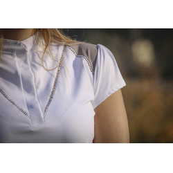 Polo da concorso Pénélope Venezia Bianco / talpa Polo da concorso Pénélope Venezia Bianco / talpa