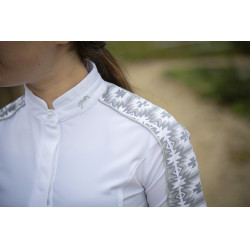 Polo Pénélope Anais Maniche corte Bianco