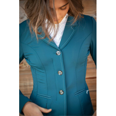 Giacca da concorso Pénélope Paris Air Soft Blu petrolio