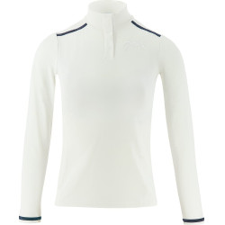 Polo da concorso Pénélope Bruges a maniche lunghe Bianco / nastro blu bianco rosso Polo da concorso Pénélope Bruges a maniche lunghe Bianco / nastro blu bianco rosso