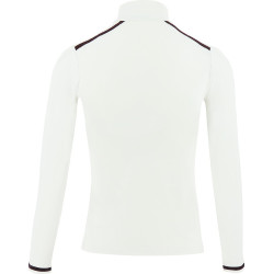 Polo da concorso Pénélope Bruges a maniche lunghe Bianco / nastro blu bianco rosso Polo da concorso Pénélope Bruges a maniche lunghe Bianco / nastro blu bianco rosso