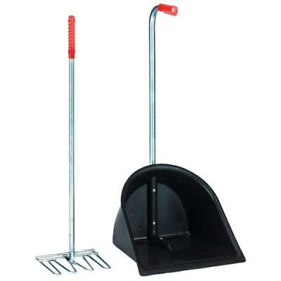 PELLE ET RATEAU A CROTTINS MISTBOY 75 CM Noir