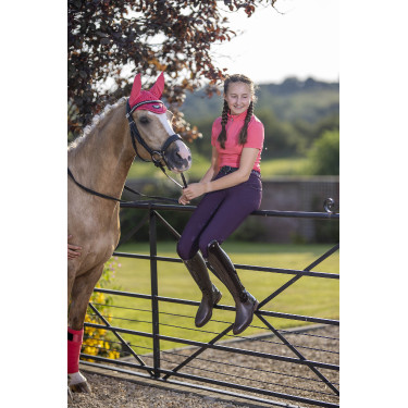 Biancheria tecnica LeMieux ActiveWear a maniche corte Papaya Rosa