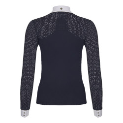 Polo da concorso LeMieux Olivia a maniche lunghe Blu navy