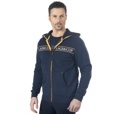 Felpa con zip per bambini Perico Flags & Cup Blu navy Felpa con zip per bambini Perico Flags & Cup Blu navy