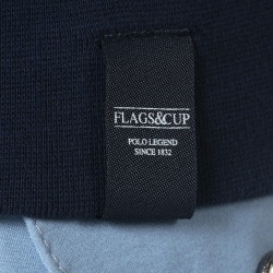 Felpa con zip da donna Obera Flags & Cup Blu navy