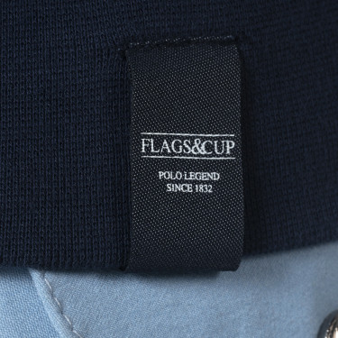 Felpa con zip da donna Obera Flags & Cup Blu navy