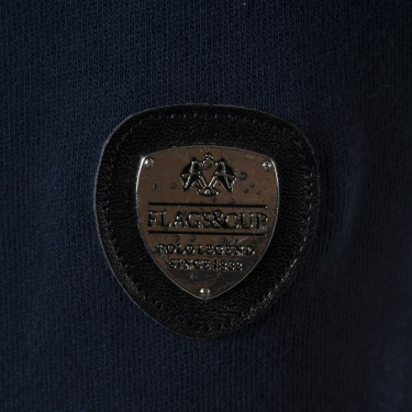 Felpa con zip da donna Obera Flags & Cup Blu navy