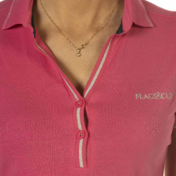 Polo donna Rosa Flags & Cup Fucsia