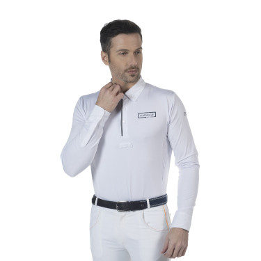 Polo uomo Comodoro ML Flags & Cup Bianco