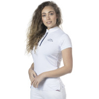 Polo Clorinda donna maniche corte Flags & Cup Bianco
