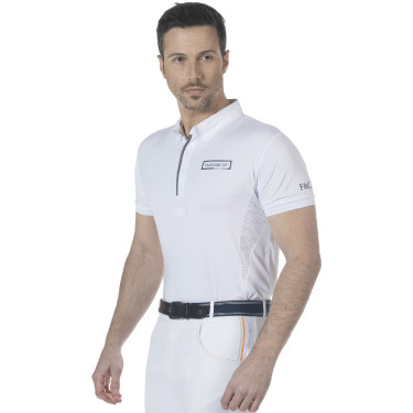 Polo bambino Comodoro MC Flags & Cup Bianco Polo bambino Comodoro MC Flags & Cup Bianco