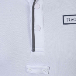 Polo bambino Comodoro MC Flags & Cup Bianco Polo bambino Comodoro MC Flags & Cup Bianco