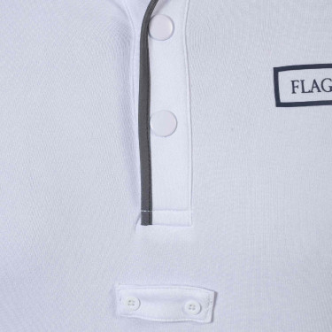 Polo bambino Comodoro MC Flags & Cup Bianco Polo bambino Comodoro MC Flags & Cup Bianco