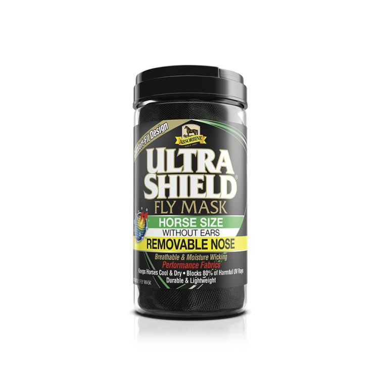 Maschera anti-mosche senza orecchie con protezione per il naso Absorbine Ultrashield Maschera anti-mosche senza orecchie con protezione per il naso Absorbine Ultrashield