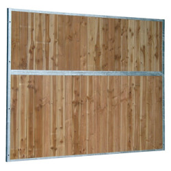 Separazione fissa di box in legno massello 0,5 m La Gée