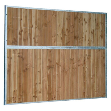 Separazione per box fissa in legno pieno 3 m La Gée