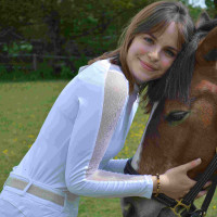 Polo Equithème Pekin maniche lunghe Bianco