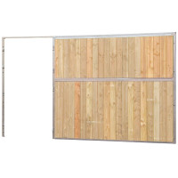 Façade de box pleine bois 3,5 m (sans porte) La Gée
