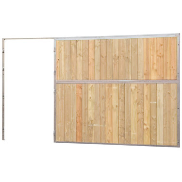 Facciata di box in legno pieno 3,5 m (senza porta) La Gée Facciata di box in legno pieno 3,5 m (senza porta) La Gée