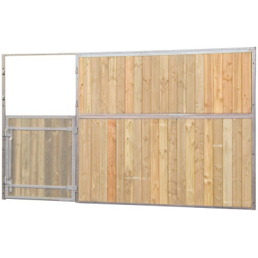 Facciata di box in legno pieno 3,5 m (senza porta) La Gée Facciata di box in legno pieno 3,5 m (senza porta) La Gée