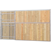 Façade de box pleine bois 3,5 m (sans porte) La Gée