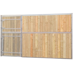 Facciata di box in legno pieno 3,5 m (senza porta) La Gée Facciata di box in legno pieno 3,5 m (senza porta) La Gée