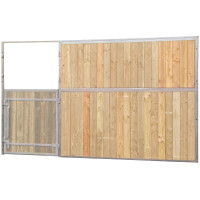 Façade de box pleine bois 3 m (sans porte) La Gée