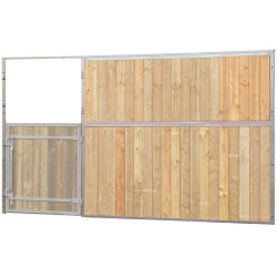 Façade de box pleine bois 3 m (sans porte) La Gée