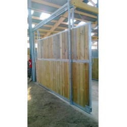Séparation de box coulissante plein bois 3,5 m La Gée