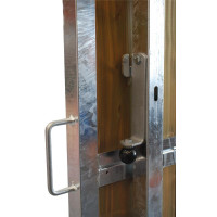 Séparation de box coulissante barraudée/bois 4 m La Gée Séparation de box coulissante barraudée/bois 4 m La Gée