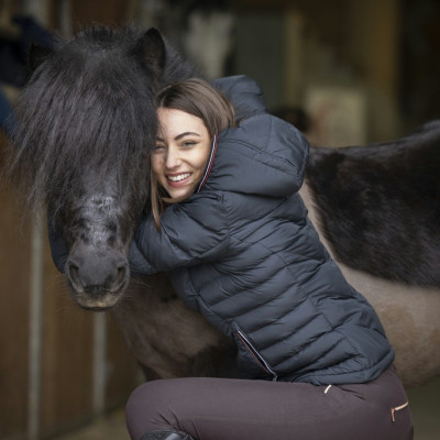 Veste matelassée Equithème Lara Noir