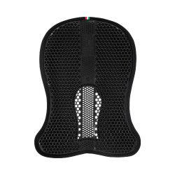 Ammortizzatore Acavallo traspirante in Gel esagonale e Micropile Nero / nero