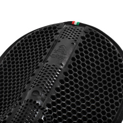 Ammortizzatore Acavallo traspirante in Gel esagonale e Micropile Nero / nero