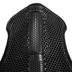 Ammortizzatore Acavallo traspirante in Gel esagonale e Micropile Nero / nero