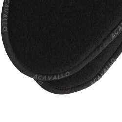 Ammortizzatore Acavallo Close Contact memory foam in lana vergine Nero