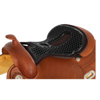 Coprisella Acavallo Ortho-Coccyx Western Gel Esagonale Dri-Lex 20mm Marrone
