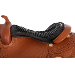 Coprisella Acavallo Ortho-Coccyx Western Gel Esagonale Dri-Lex 20mm Marrone Coprisella Acavallo Ortho-Coccyx Western Gel Esagonale Dri-Lex 20mm Marrone