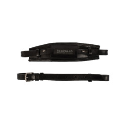 Museruola Acavallo in cuoio per Hackamore Nero