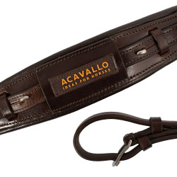 Museruola Acavallo in cuoio per Hackamore Marrone scuro Museruola Acavallo in cuoio per Hackamore Marrone scuro