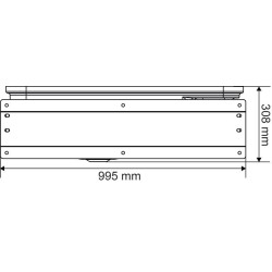 Abbeveratoio Polybac 75 M doppio con bordo a cordone e supporto di fissaggio La Gée