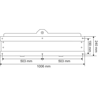 Abbeveratoio Polybac 72M doppio con bordo interno e supporto di fissaggio La Gée Abbeveratoio Polybac 72M doppio con bordo interno e supporto di fissaggio La Gée